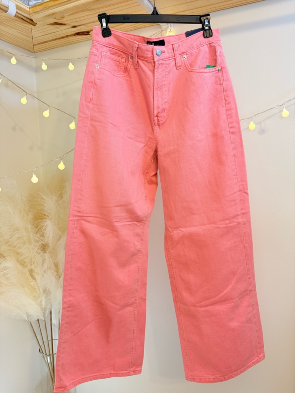 🌾 GAP Wide-Leg High rise Jeans in Pink‎